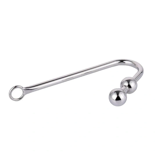 Anal Steel Stainless Two Hook 4417 Balls Pleasurable 0211